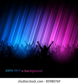 Vector Background - Dancing Young People