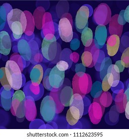 Vector background dark blue colored circles