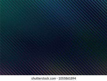 Vector background in dark green and blue colors with gloss effect satin, silk fabric. Iridescent stripes. Imitation of chameleon fabric. Element for design of folders, faders, gift cards, posters