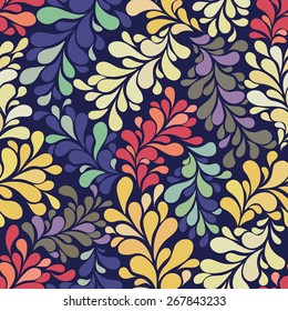 Vector background. Dark pattern petals