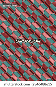 Vector Background Dark Red Green for Sport Jersey Sublimation Pattern Texture