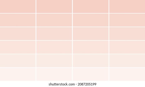 Fondo vectorial con coral más oscuro en la parte superior que desciende a coral pálido en la parte inferior, cada color separado por líneas blancas delgadas que recorren verticalmente y horizontalmente. Tranquilidad, verano, moderno. Copiar espacio. 