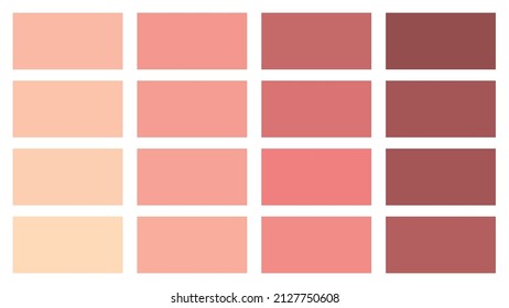 Vector background with darker coral at top fading to pale coral at bottom. Abstract texture, Coral Color Pallete, Color combination, Calming, summer, modern. Copy space.