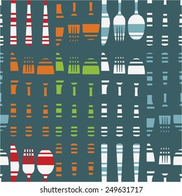 Vector background decorated with cutlery