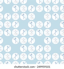 Vector background decorated with plates and cutlery