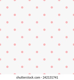 Vector background with decorative colorful polka dots. Seamless spotted pattern. Holiday design for wedding, birthday or greeting cards or invitation.