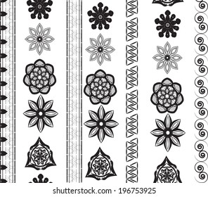 Vector background with decorative ethnic colors. Use for wallpaper and background
