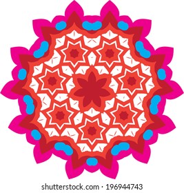 Vector background with decorative ethnic colors. Use for wallpaper and background