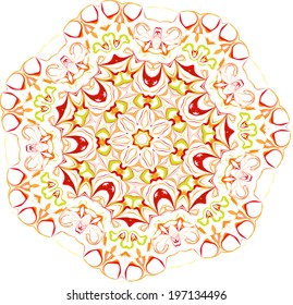 Vector background with decorative ethnic colors. Use for wallpaper and background