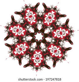 Vector background with decorative ethnic colors. Use for wallpaper and background