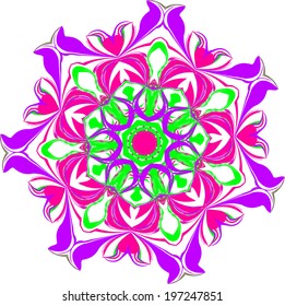 Vector background with decorative ethnic colors. Use for wallpaper and background