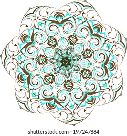 Vector background with decorative ethnic colors. Use for wallpaper and background
