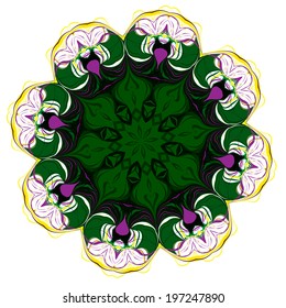 Vector background with decorative ethnic colors. Use for wallpaper and background
