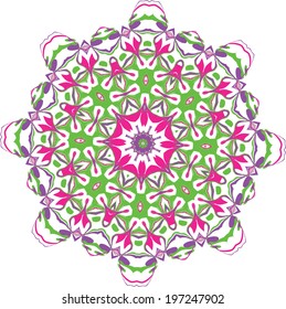 Vector background with decorative ethnic colors. Use for wallpaper and background