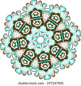 Vector background with decorative ethnic colors. Use for wallpaper and background