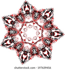 Vector background with decorative ethnic colors. Use for wallpaper and background