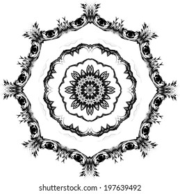 Vector background with decorative ethnic colors. Use for wallpaper and background