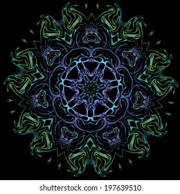 Vector background with decorative ethnic colors. Use for wallpaper and background