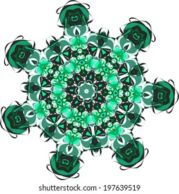 Vector background with decorative ethnic colors. Use for wallpaper and background
