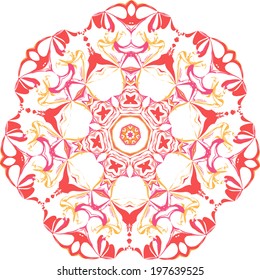 Vector background with decorative ethnic colors. Use for wallpaper and background