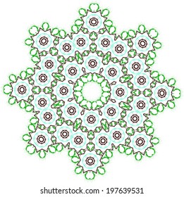 Vector background with decorative ethnic colors. Use for wallpaper and background