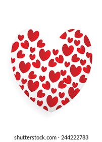 VECTOR Background: decorative heart shape perfect for card/invitation