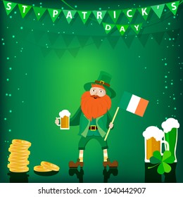 Vector background dedicated to St. Patrick's day.