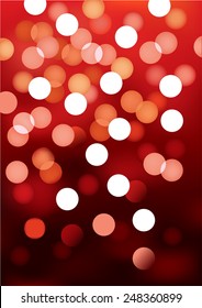 Vector background defocused festive lights, no size limit