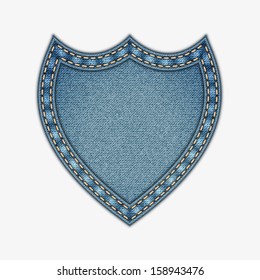 vector background with denim label eps 10