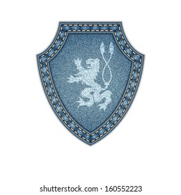 fondo vectorial con etiqueta denim eps10