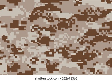 vector background of desert digital camoflage pattern