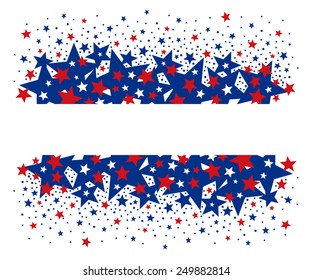 Vector background design for 4 july american independence day 