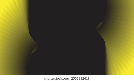 a vector background design with abstract black yellow gradient shapes