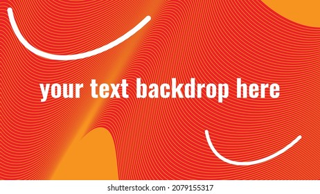 Vector background design with abstract gradient linear waves. This design is for creating fashionable abstract covers, banners, posters, booklets, virtual backgrounds at events or seminars.
