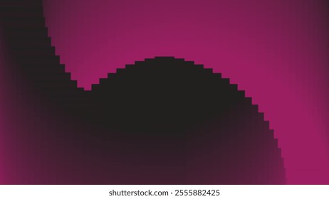 a vector background design with abstract magenta gradient wavy swirling shapes