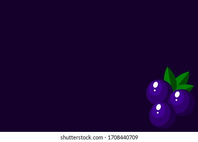 vector background design with berries illustration