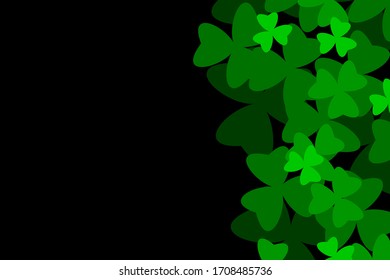 vector background design with clover leaves illustration