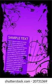 vector background design with flower ornaments