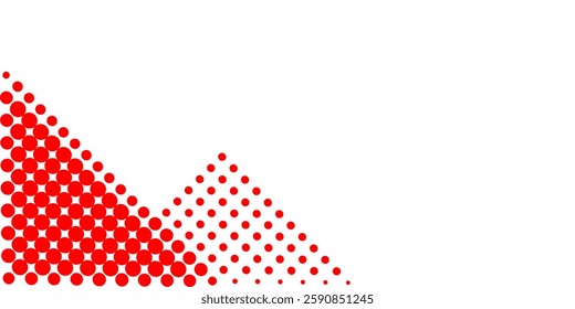 Vector background design with halftone effect. Abstract gradient round dots.