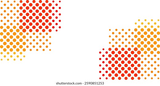 Vector background design with halftone effect. Abstract gradient round dots.
