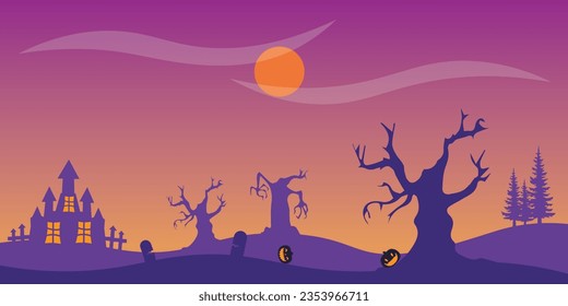 Vector background design with halloween theme