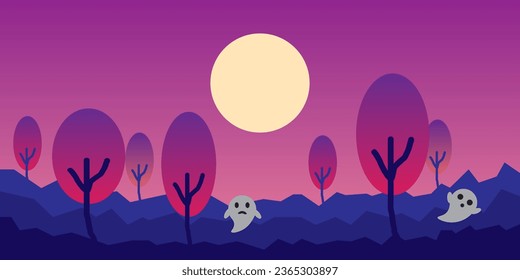 Vector background design with halloween theme