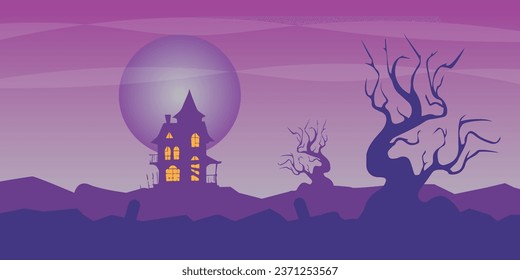 Vector background design with halloween theme