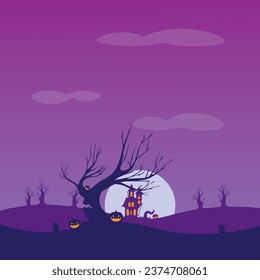 Vector background design with halloween theme