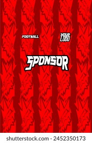 Vector background design illustration for sports team uniform sublimation printing jersey fabric