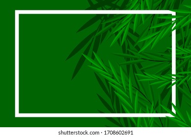 vector background design with illustrations of leaves