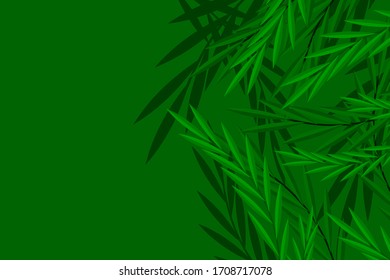 diseño de fondo vectorial con ilustraciones de hojas
