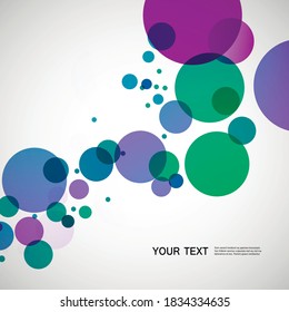 Vector background design of large colored balls