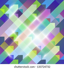 Fundo do vetor para design. Abstração geométrica multicolorida