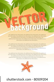 Vector background for design on a summer holiday theme